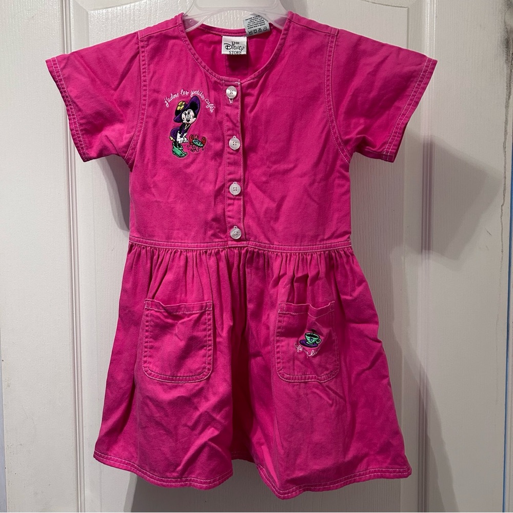 The Disney Store pink Minnie summer dress kid size 8/10